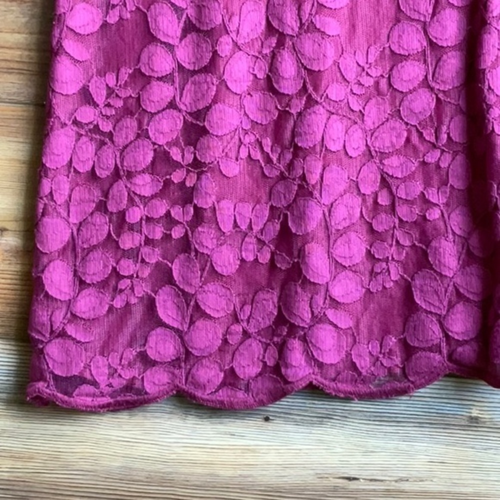💖Garnett Hill Burgundy Lon sleeve lace dress. - Picture 6 of 6
